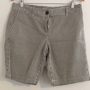 Ann Taylor Loft pinstripe Bermuda shorts